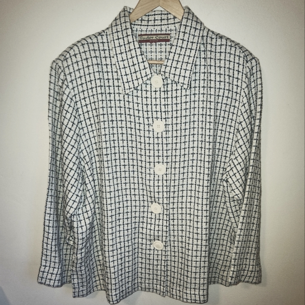 Vintage Tudor Court by Haband Women's Size XL Button-Up Shirt Jacket